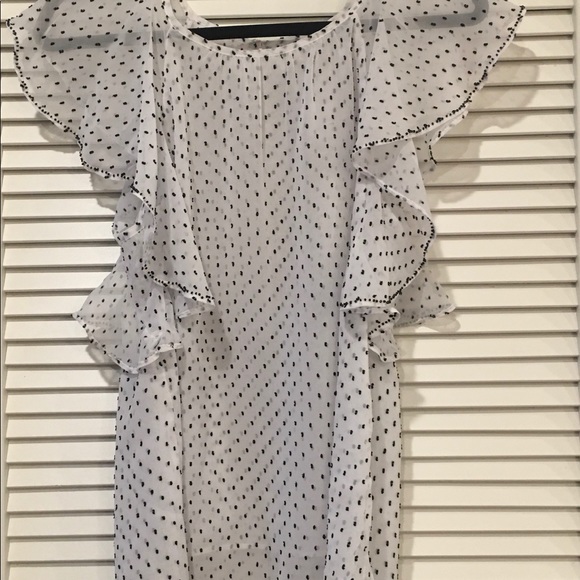 Gianni Bini Babydoll Ruffle Top - Picture 4 of 6